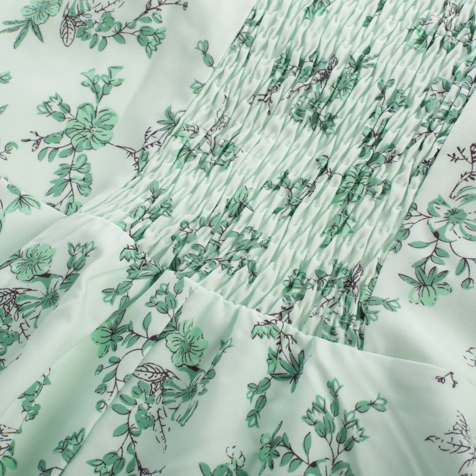 belle poque Vintage Two-Way Defined Waist Dress Ruched Bodice Flared A-Line Dress