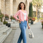 belle poque Women's Lace Cardigan Lightweight 3/4 Sleeve Button Down Cardigans