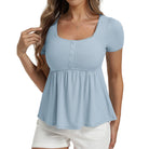 belle poque Women's Cute Tops Babydoll Peplum Top 2026 Casual Shirts