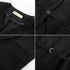 belle poque Women Handkerchief Hem Vest Coat Surplice V-Neck Slit Back Waistcoat