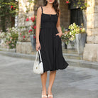 belle poque Summer Dress for Women 2026 Sleeveless Sundress Flowy Wedding Guest Dresses