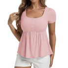 belle poque Women's Cute Tops Babydoll Peplum Top 2026 Casual Shirts