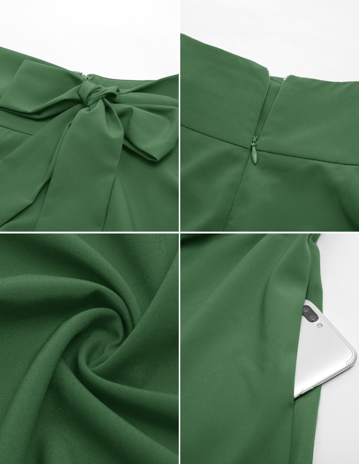 belle poque Floral Patterns Women's High Waist Bow Decorated A-Line Pockets Skirt