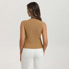 belle poque Women’s Vest Top Trendy Knitted Waistcoat Button Down Tops Suit Vest Tops