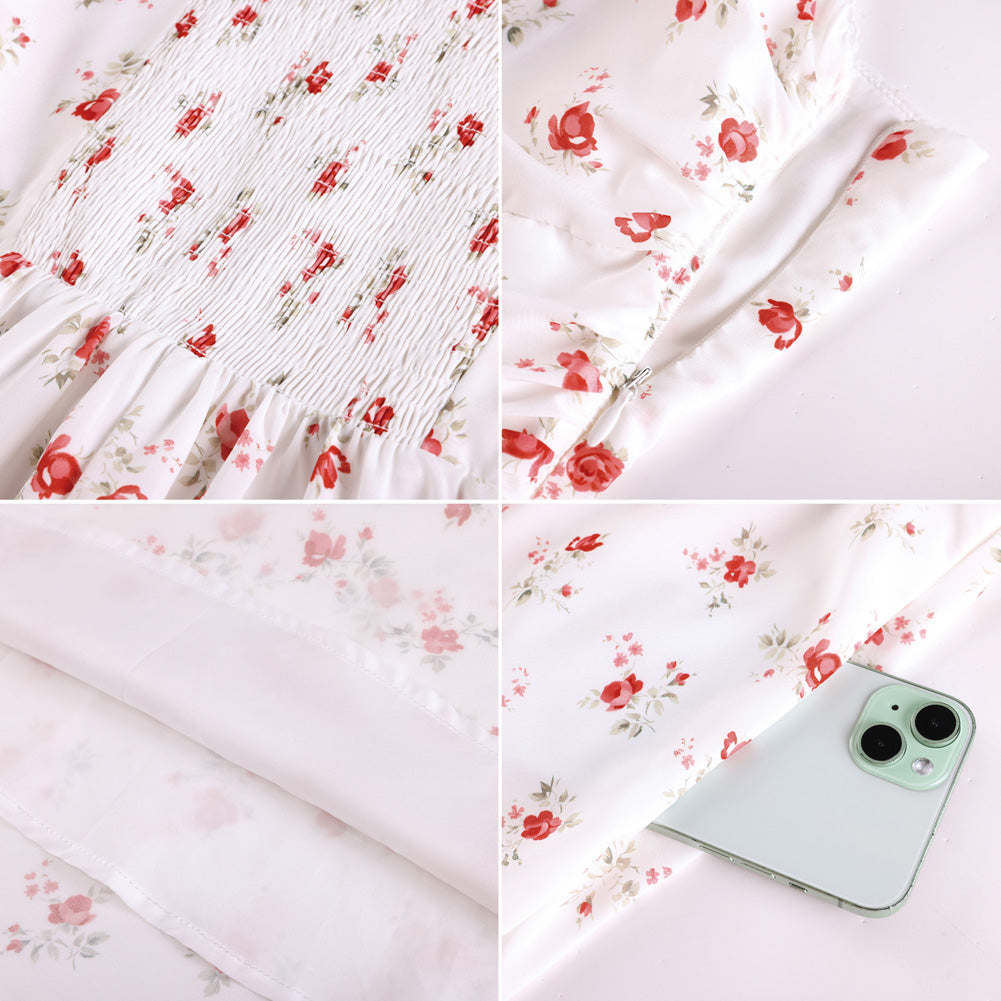 belle poque Women Spring Summer Wedding Guest Dress 2026 Midi Tea Party Ruched Sundress