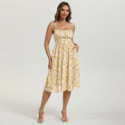 belle poque Floral Dress for Women Midi Sundress 2026 Summer Spring Casual Dresses with Pockets