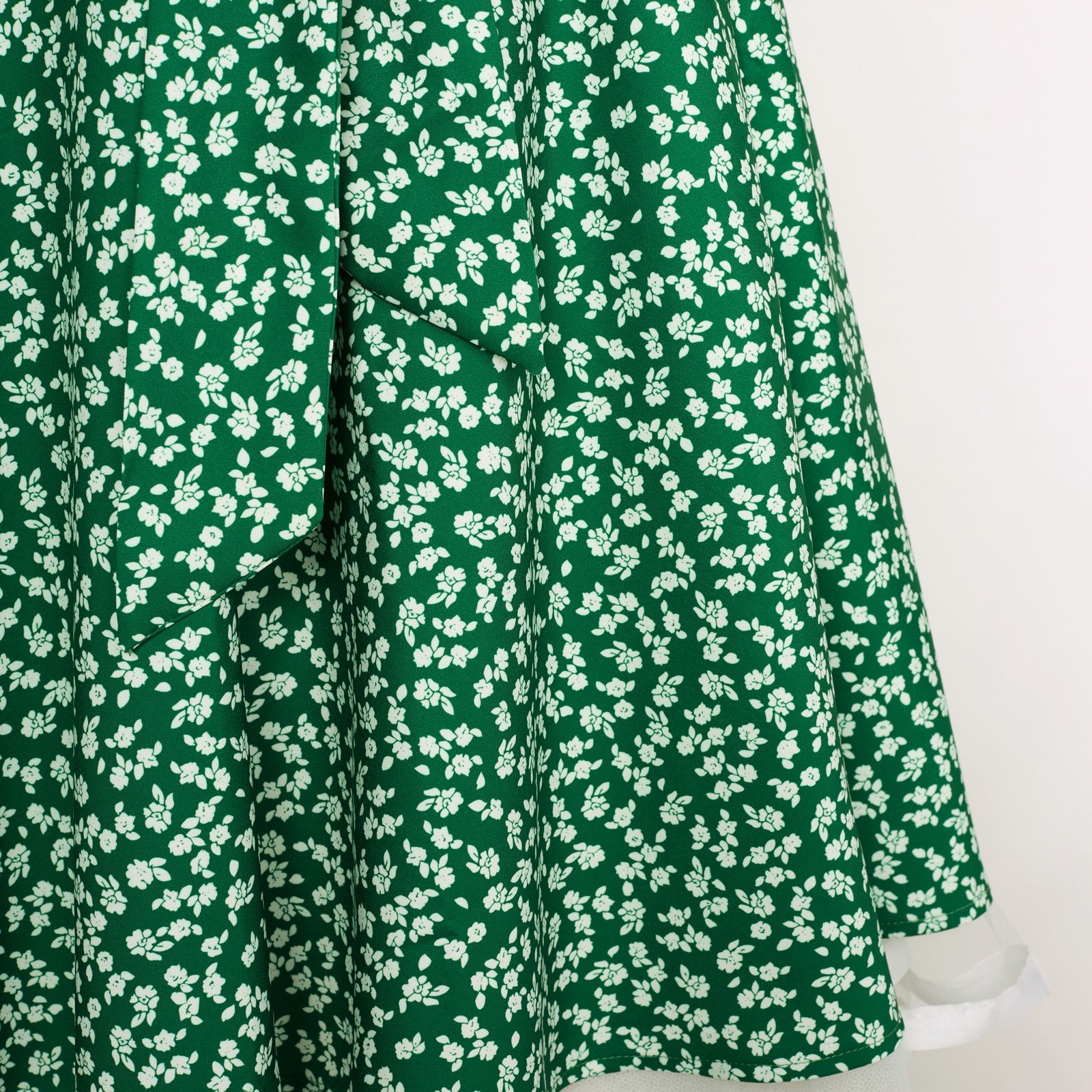 belle poque Floral Patterns Women's High Waist Bow Decorated A-Line Pockets Skirt