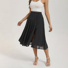 belle poque Women's Spring Summer 2026 Midi Skirts with Slit Flowy A-Line Skirt with Pockets