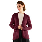 belle poque Vintage Cardigan Sweater Blazer V Neck Shawl Lapel Collar with Pockets