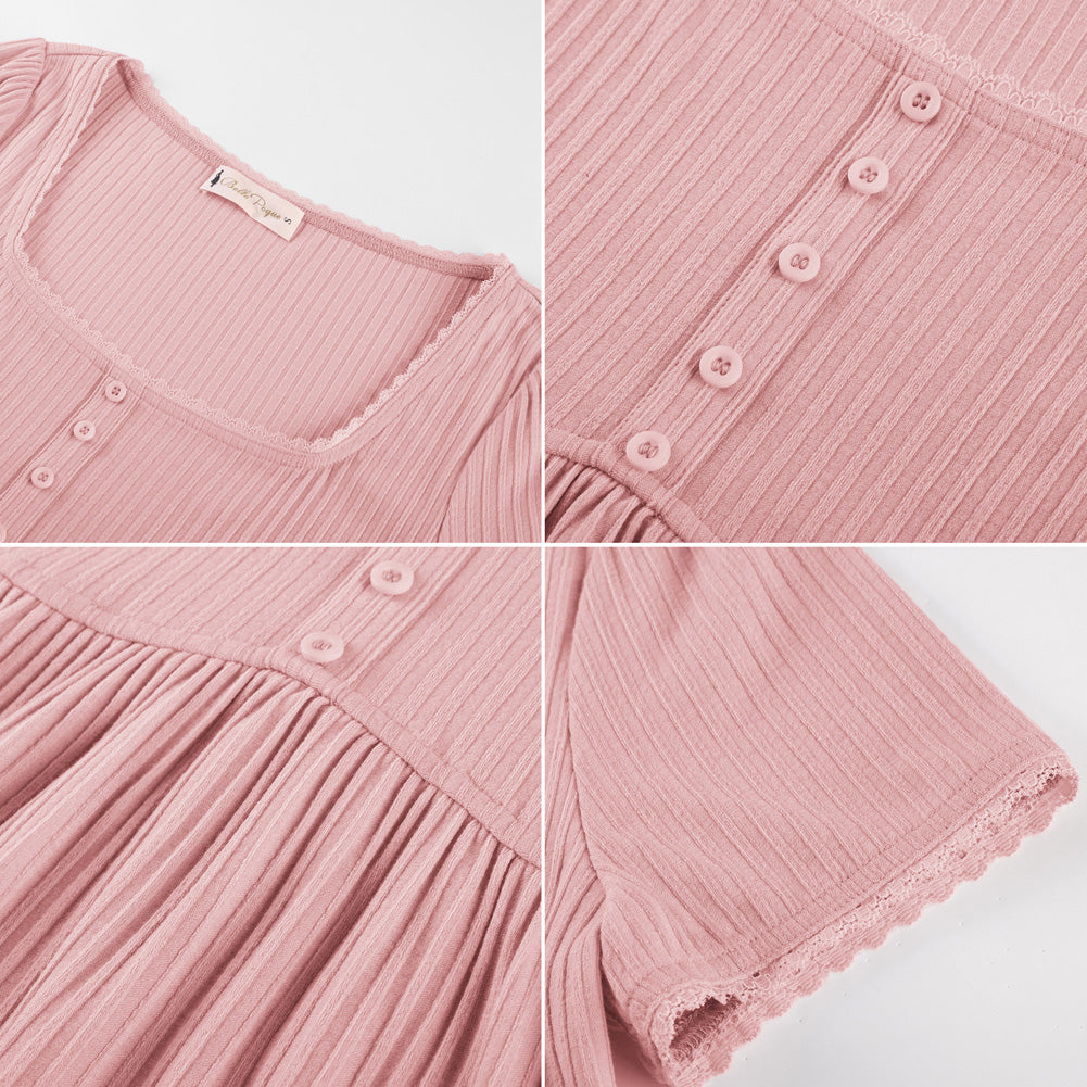 belle poque Women's Cute Tops Babydoll Peplum Top 2026 Casual Shirts