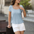 belle poque Women's Cute Tops Babydoll Peplum Top 2026 Casual Shirts