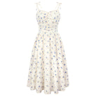 belle poque Women Spring Summer Wedding Guest Dress 2026 Midi Tea Party Ruched Sundress Apricot