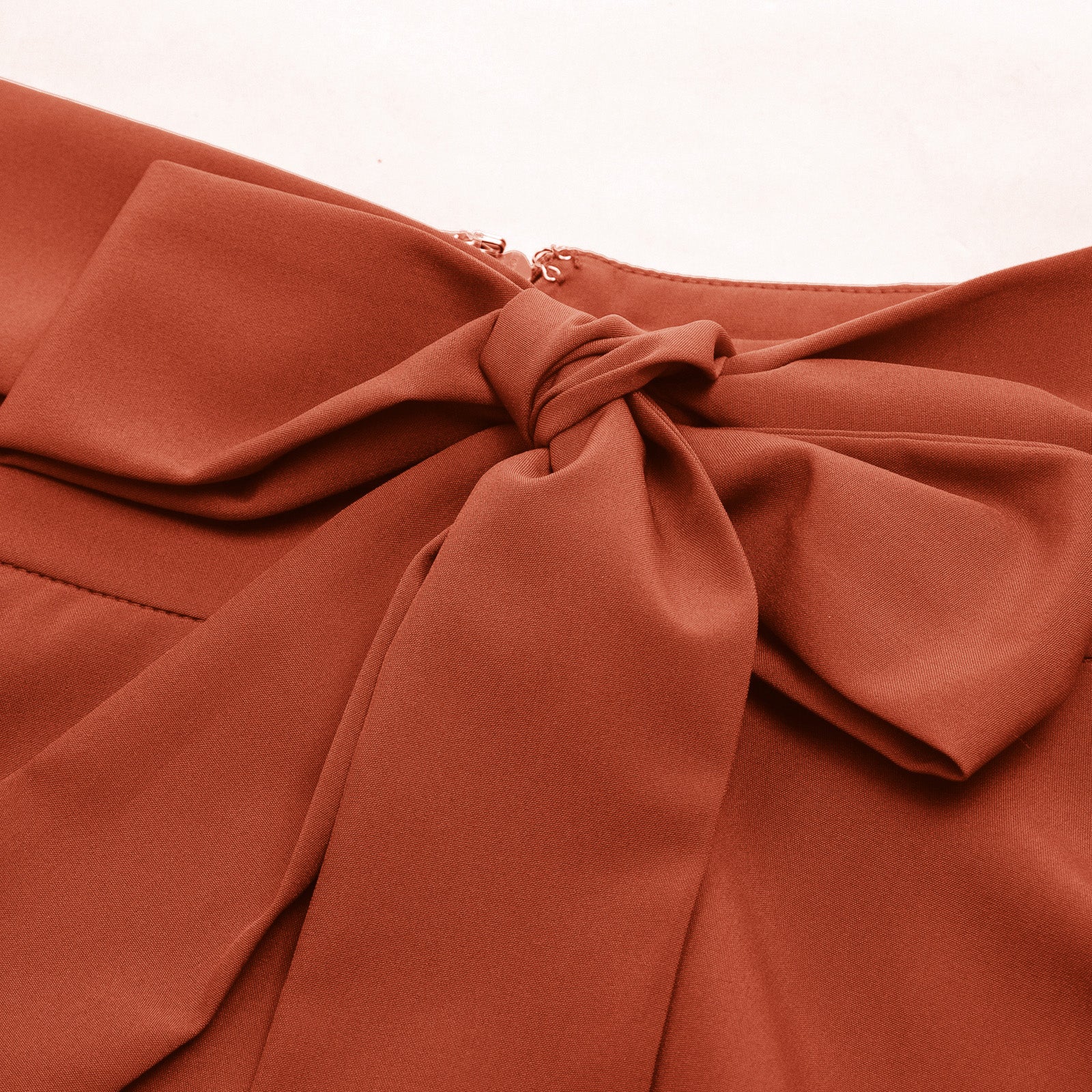 belle poque Floral Patterns Women's High Waist Bow Decorated A-Line Pockets Skirt