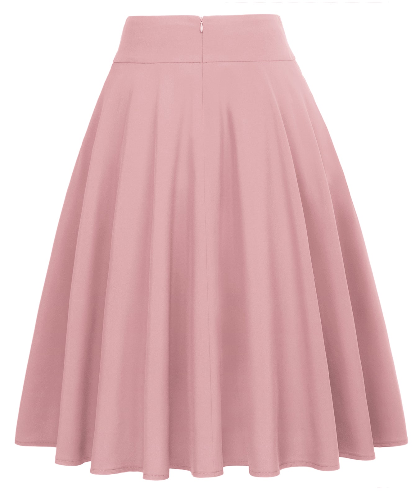 belle poque Floral Patterns Women's High Waist Bow Decorated A-Line Pockets Skirt Pure pink