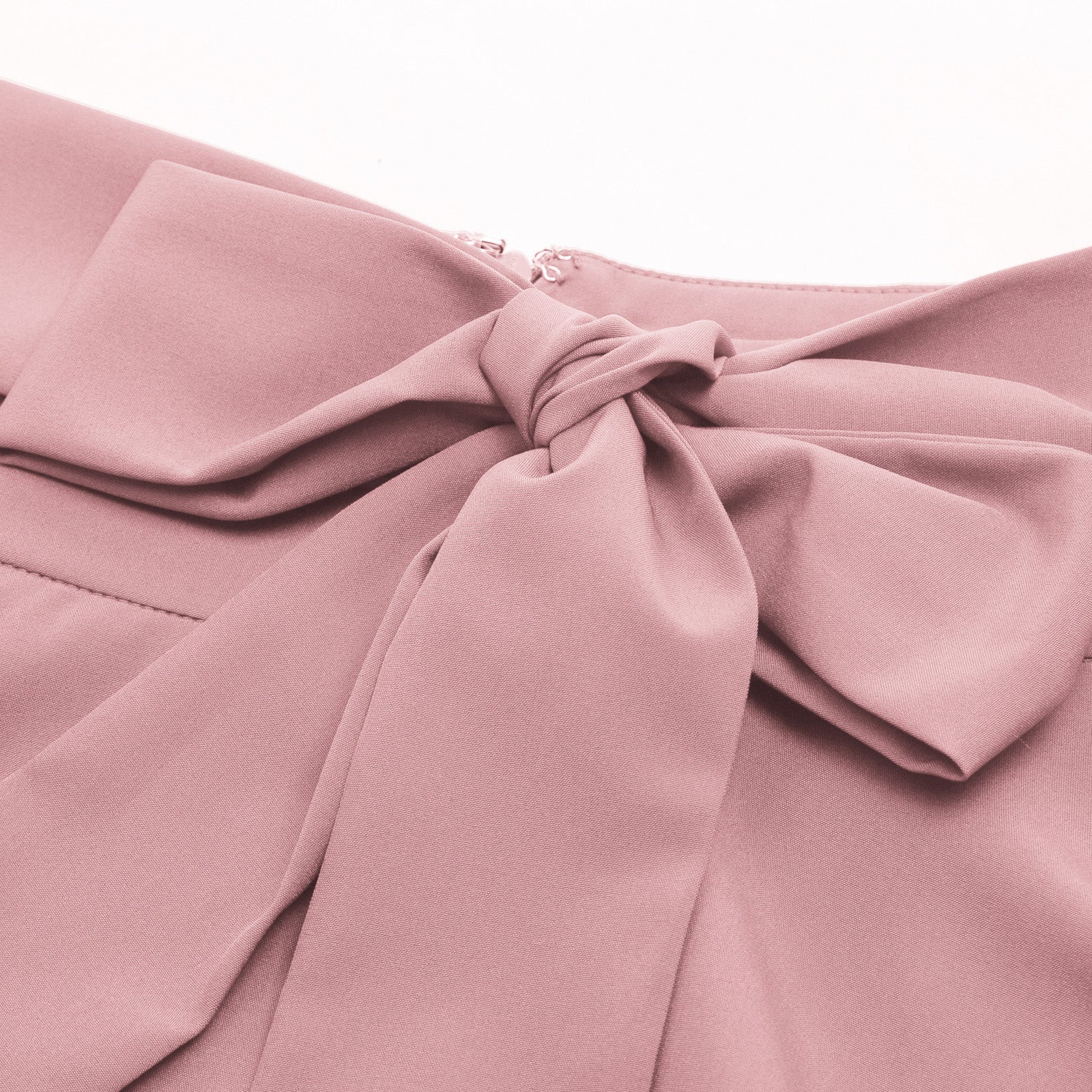 belle poque Floral Patterns Women's High Waist Bow Decorated A-Line Pockets Skirt