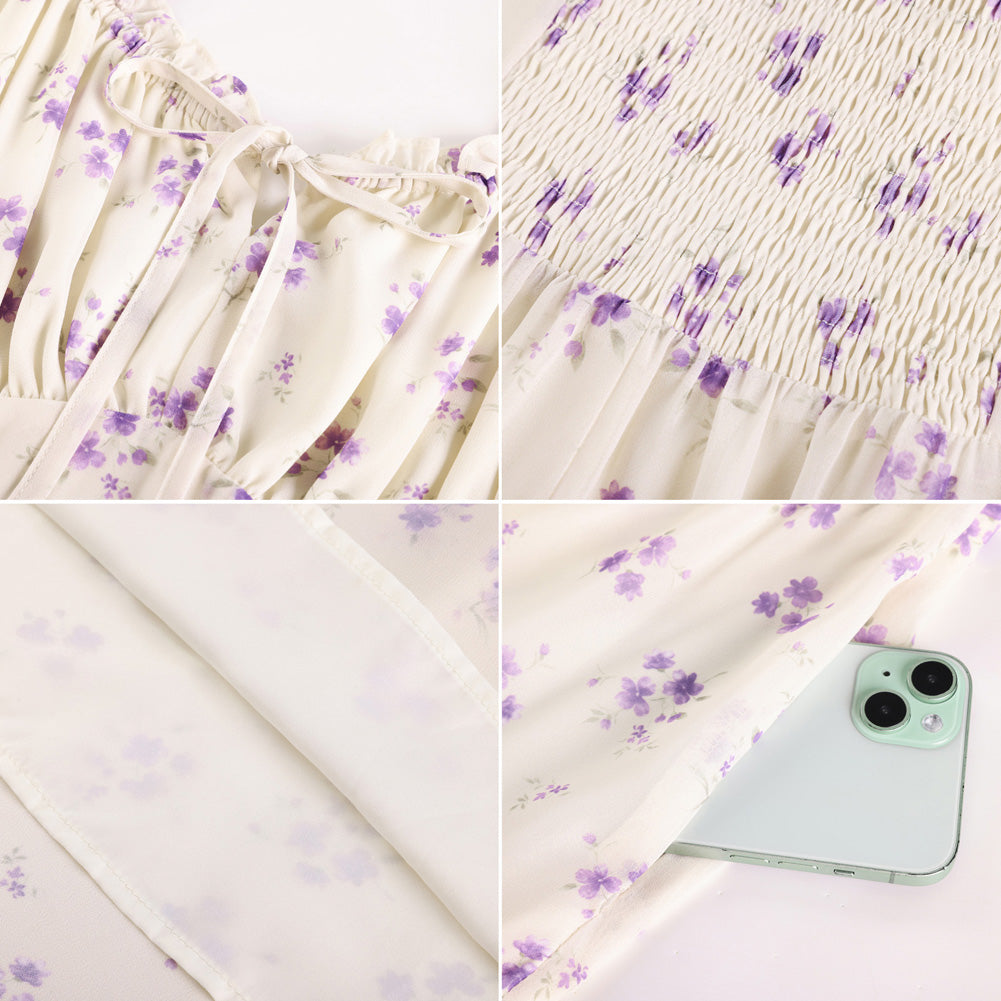 belle poque 2026 Spring Milkmaid Dress Wedding Guest Summer Midi Flowy Tea Party Dresses