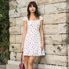 belle poque Mini Floral Dress 2026 Cap Sleeve Flowy Date Short Cute Dress