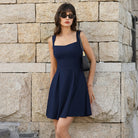 belle poque Valentine's Day Hot Sale🔥 Women's Dress with Pockets Short Bow Cocktail Party Dresses