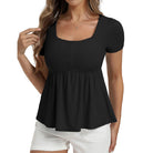 belle poque Women's Cute Tops Babydoll Peplum Top 2026 Casual Shirts