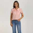 belle poque 2026 Puff Sleeve Cotton Blouses for Women Peter Pan Collar Dressy Work Shirts