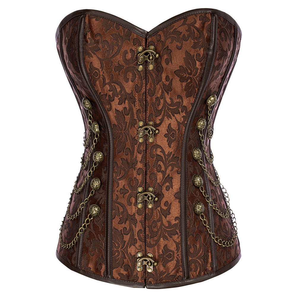 Steampunk Corset Strapless Sweetheart Neck Body Shape Costume