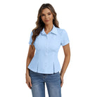 belle poque 2026 Womens Button Down Summer Cute Tops Blouses for Women Dressy Casual