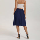 belle poque 2026 Women Spring Vintage Chiffon Skirt Below Knee Flared A-Line Skirt