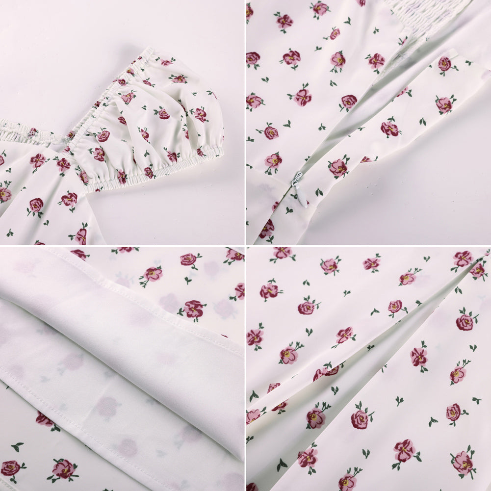 belle poque Mini Floral Dress 2026 Cap Sleeve Flowy Date Short Cute Dress