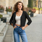 belle poque Women's Lace Cardigan Lightweight 3/4 Sleeve Button Down Cardigans