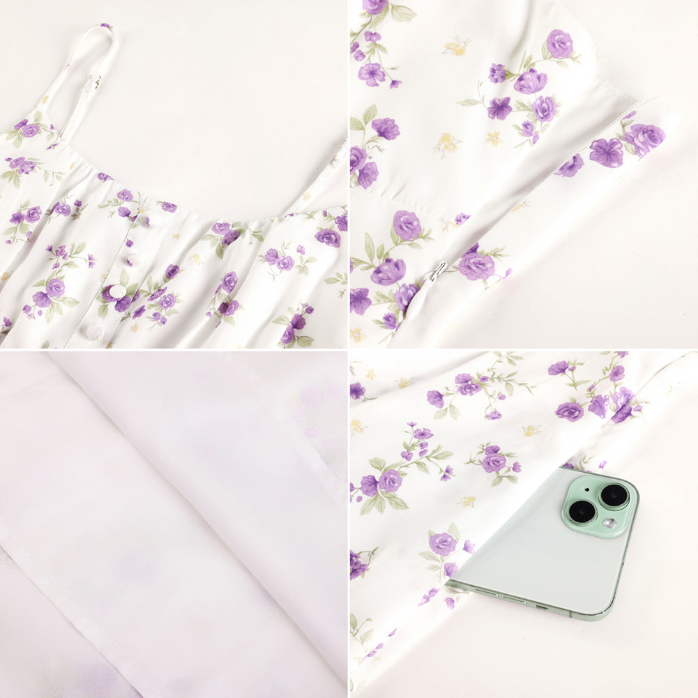 belle poque 2026 Floral Dress for Women Spring Summer Flowy Ruffle Midi Dresses