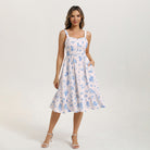 belle poque Wedding Guest Dress for Women 2026 Flowy Sundress with Pockets