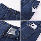 belle poque 2026 Women's Denim Skirt Knee Length Jean Skirt with Pockets