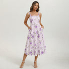 belle poque 2026 Milkmaid Dress Women Vintage Midi Tea Garden Party Sundresses with Pockets