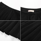 belle poque Women Vintage Swing Skirt Elastic Waist Mid-Thigh Length A-Line Skirt