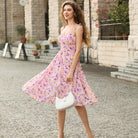 belle poque Floral Dress for Women Midi Sundress 2026 Summer Spring Casual Dresses with Pockets