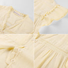 belle poque Women's Ruffle Sleeve Cotton Shirts Button Down Blouses Dressy Casual Tops