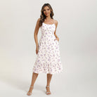 belle poque 2026 Floral Dress for Women Spring Summer Flowy Ruffle Midi Dresses