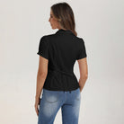 belle poque 2026 Womens Button Down Summer Cute Tops Blouses for Women Dressy Casual