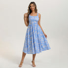 belle poque 2026 Vacation Floral Dress for Women Sundress Midi Flowy Beach Dresses