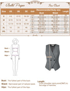 belle poque Women Handkerchief Hem Vest Coat Surplice V-Neck Slit Back Waistcoat