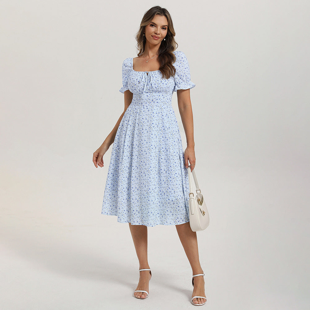 belle poque 2026 Spring Summer Sundress Vintage Cottagecore Dress with Pocket