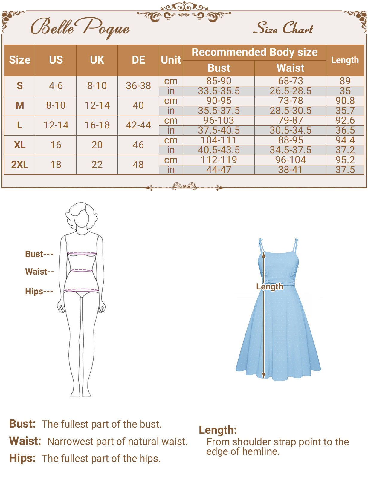 belle poque BP Women Vintage Swiss Dots Dress Spaghetti Straps Flared A-Line Dress