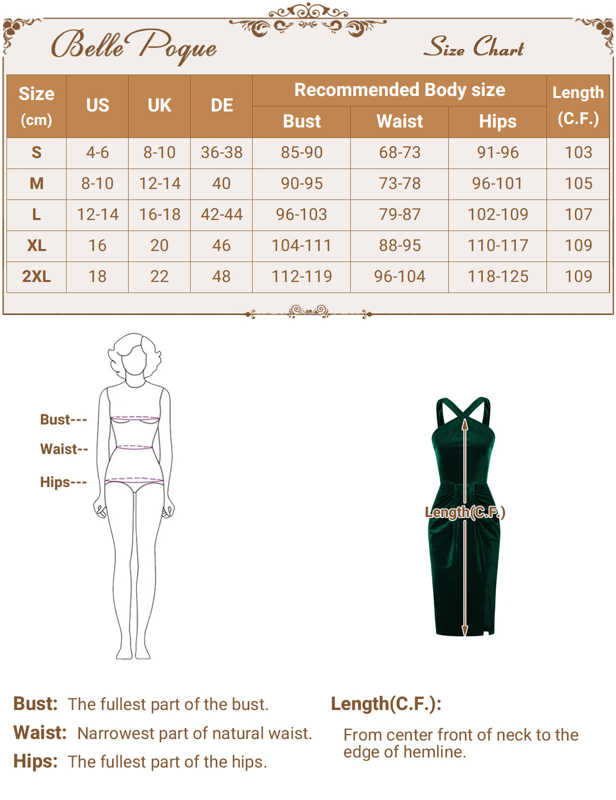 belle poque Vintage Front Slit Velvet Dress Halterneck Ruched Bodycon Dress