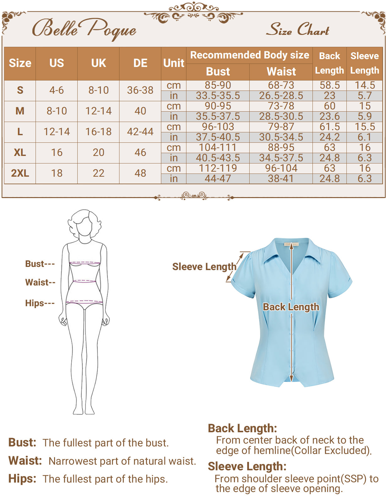 belle poque Fans Look of Short Sleeve Button Down Shirts Vintage Shirts Business Blouse Tops