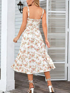 belle poque 2025 Ruched Bust Split Thigh Cami Sundress