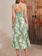 belle poque 2025 Ruched Bust Split Thigh Cami Sundress