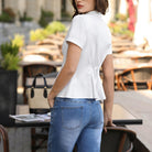 belle poque 2026 Womens Button Down Summer Cute Tops Blouses for Women Dressy Casual