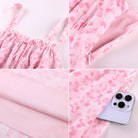 belle poque 2026 Summer Floral Dress Cute Milkmaid Dress with Pockets