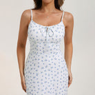 belle poque Women Vintage Mermaid Dress Tie Square Neck Bodycon Dress