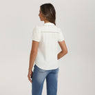 belle poque 2026 Puff Sleeve Cotton Blouses for Women Peter Pan Collar Dressy Work Shirts